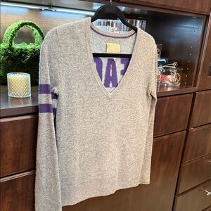 Two Nine One Gray and Purple Sweater